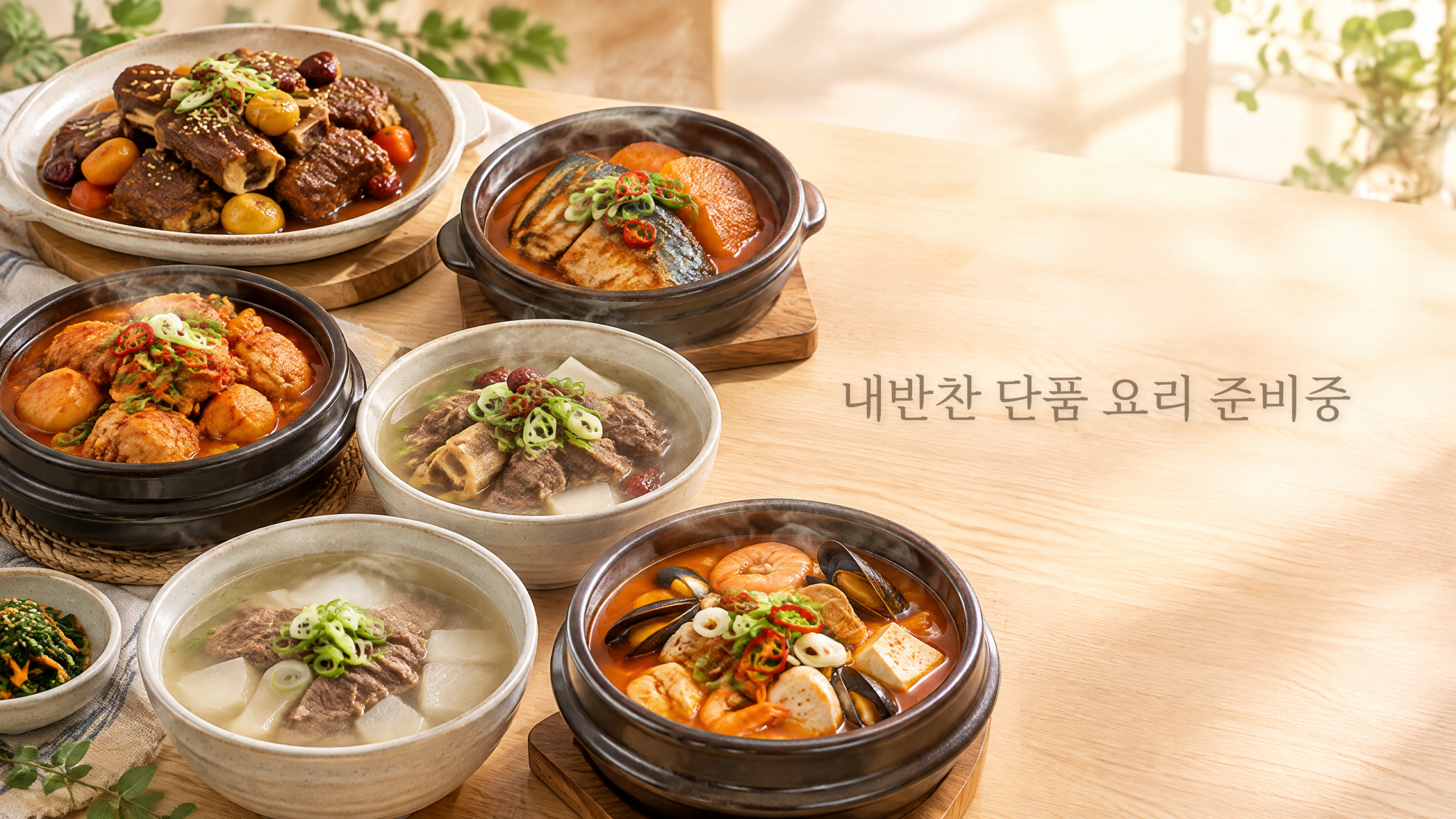 일품 요리 구성